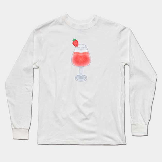 Strawberry Juice Lover Long Sleeve T-Shirt by Aisiiyan